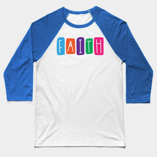 FAITH Baseball T-Shirt by Ombre Dreams